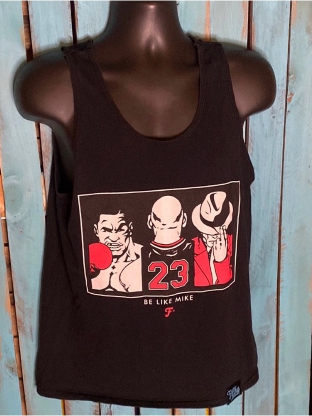 Filthy Dripped Be Like Mike black tank top size medium Tyson Jordan Jackson